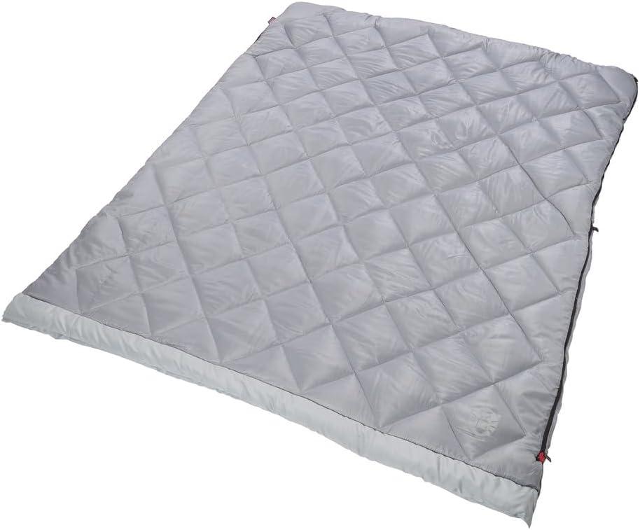imageColeman 45F Double Sleeping Bag Queen Size XL Tandem Sleep Sack with Big ampamp Tall Design Zips Apart into 2 Sleeping Bags Machine WashableContains Pfas