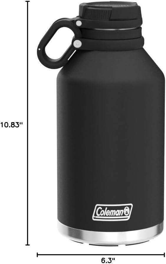 imageColeman 64oz Stainless Steel Insulated Growler Black64 Oz
