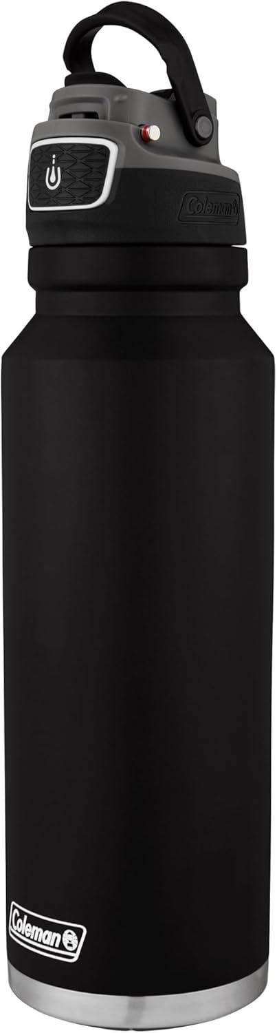 imageColeman Autoseal FreeFlow Stainless Steel Water Bottle Black 40 oz