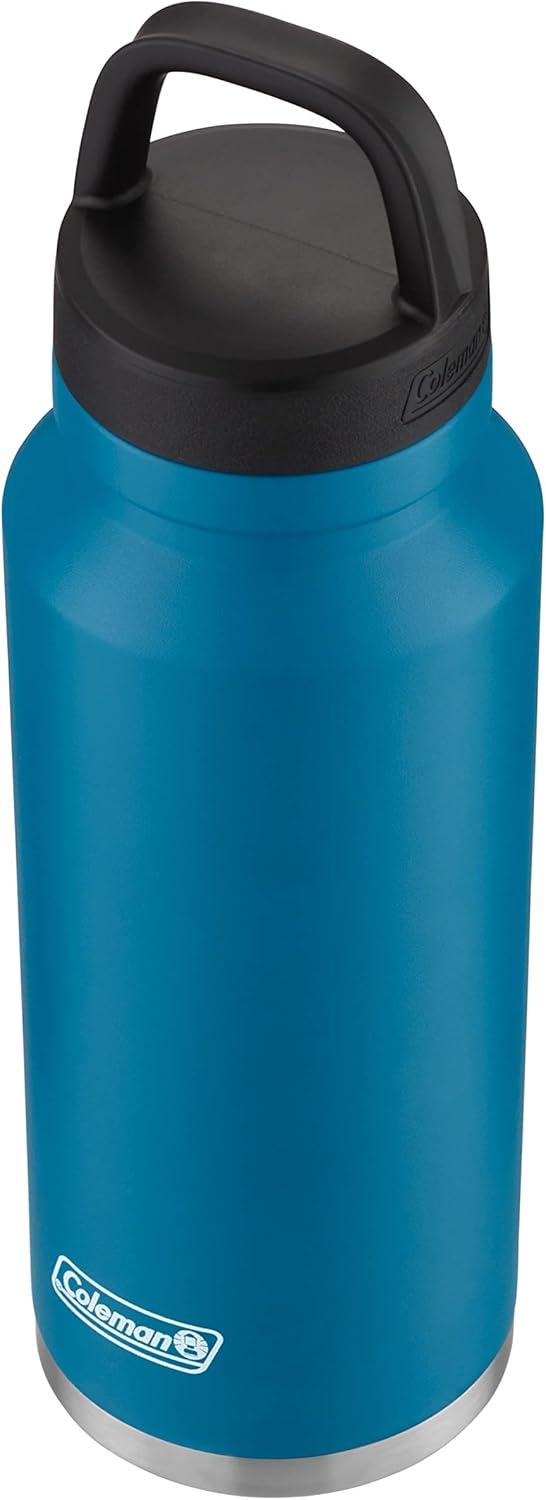 imageColeman Connector VacuumInsulated Stainless Steel Water Bottle with Wide Mouth LeakProof Lid 24oz40oz Durable Water Bottle with Carry Handle Keeps Drinks Hot or Cold for HoursDEEP OCEAN