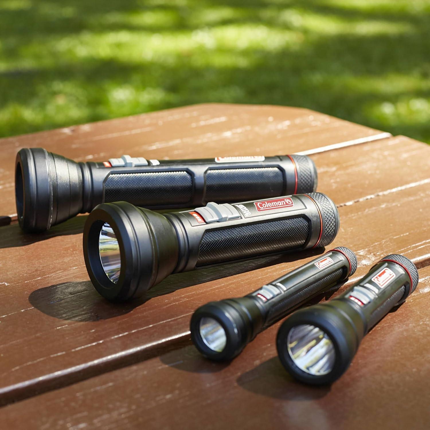 imageColeman LED Flashlight with Enhanced Battery Protection WaterResistant Batteries Last up to 25 Longer Than Other Flashlights Great for Camping Power Outage Emergencies ampamp More325 Lumens