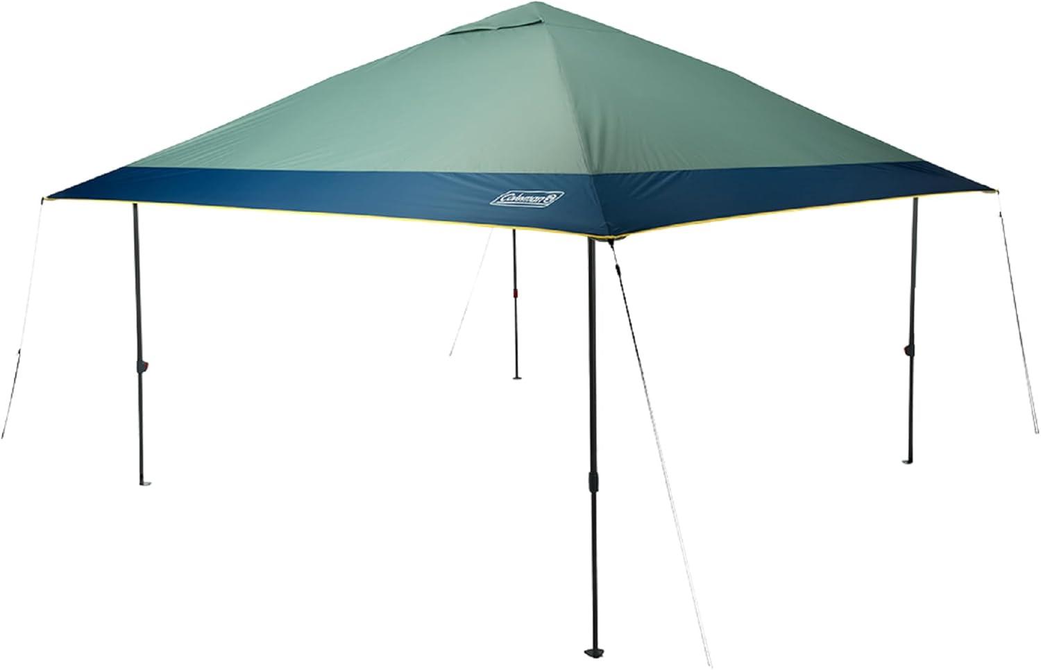 imageColeman Oasis Instant PopUp Canopy Tent with Side Wall Attachment Portable Shelter with Easy Setup ampamp Takedown Wheeled Carry Bag Included 10x1013x13ft SizesMoss