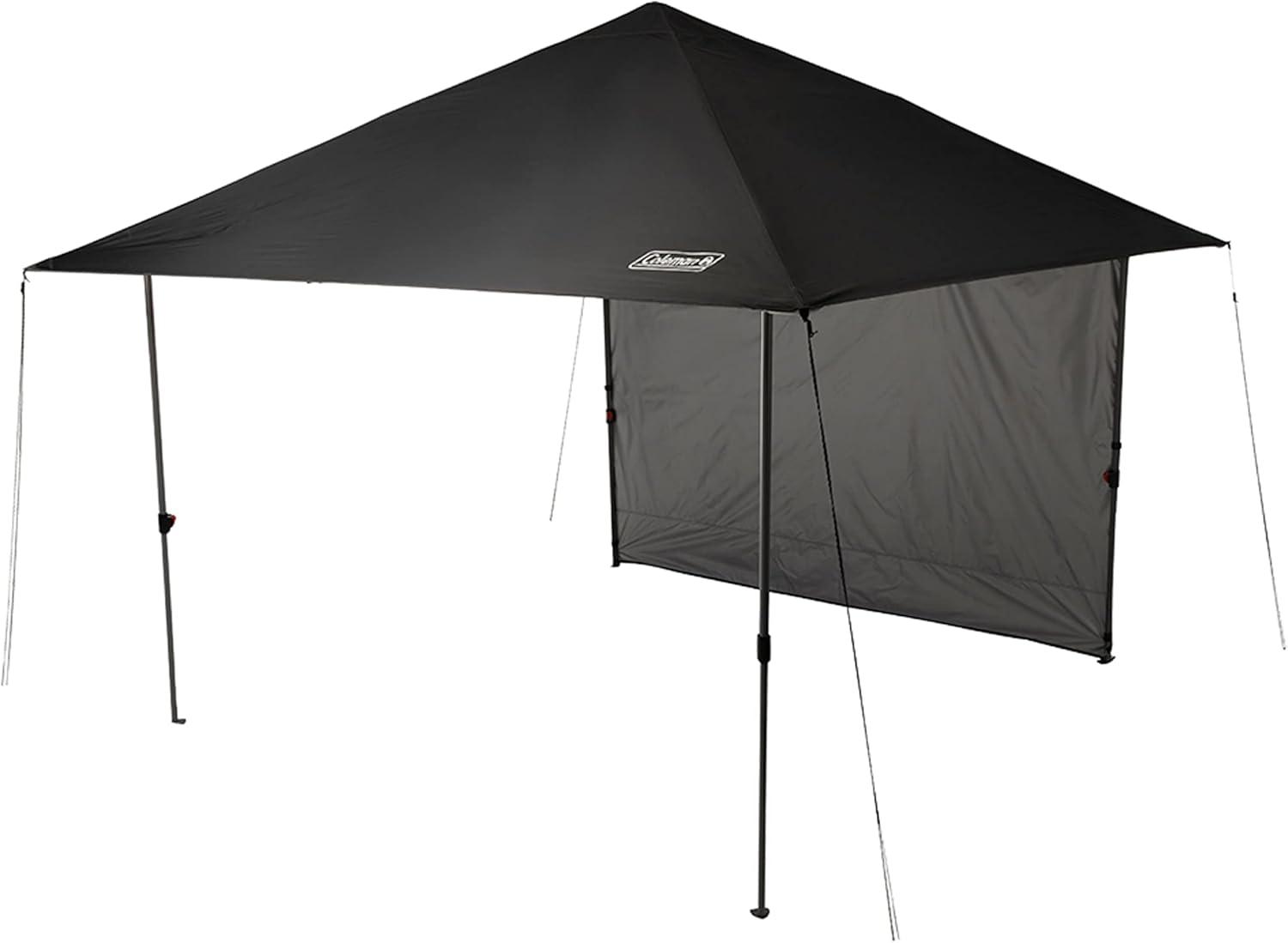 imageColeman Oasis Lite PopUp Canopy Tent with Side Wall Attachment Portable Shelter with Easy Setup ampamp Takedown Wheeled Carry Bag Included 7x710x10ft SizesBlack