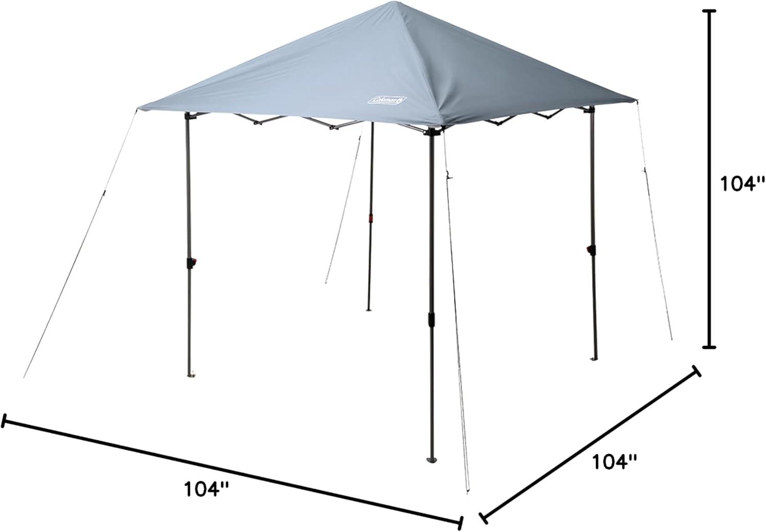 imageColeman Oasis Lite PopUp Canopy Tent with Side Wall Attachment Portable Shelter with Easy Setup ampamp Takedown Wheeled Carry Bag Included 7x710x10ft SizesFog