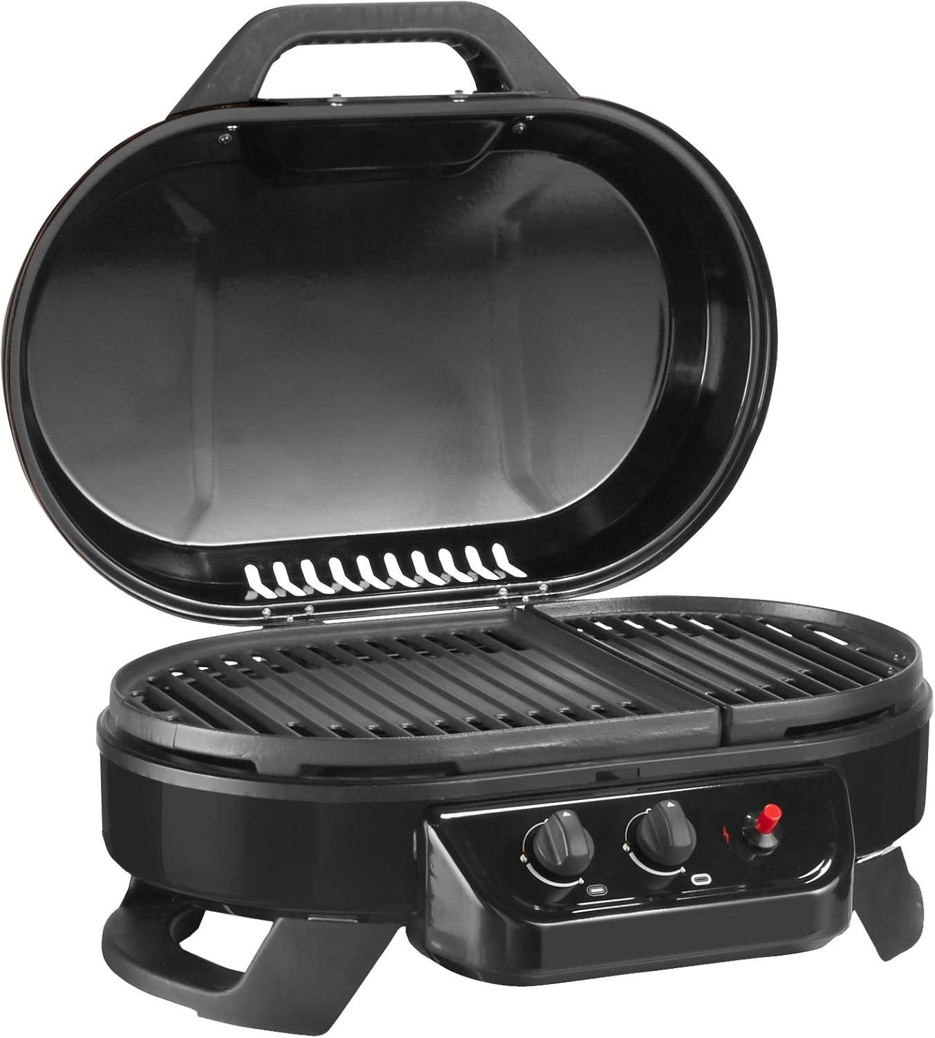 imageColeman RoadTrip 225 Portable Tabletop Grill 2Burner Gas Grill with Matchless Ignition ampamp Adjustable Temperature Control 11000 BTUs of Power for Grilling Tailgating Camping BBQ ampamp MoreBlack