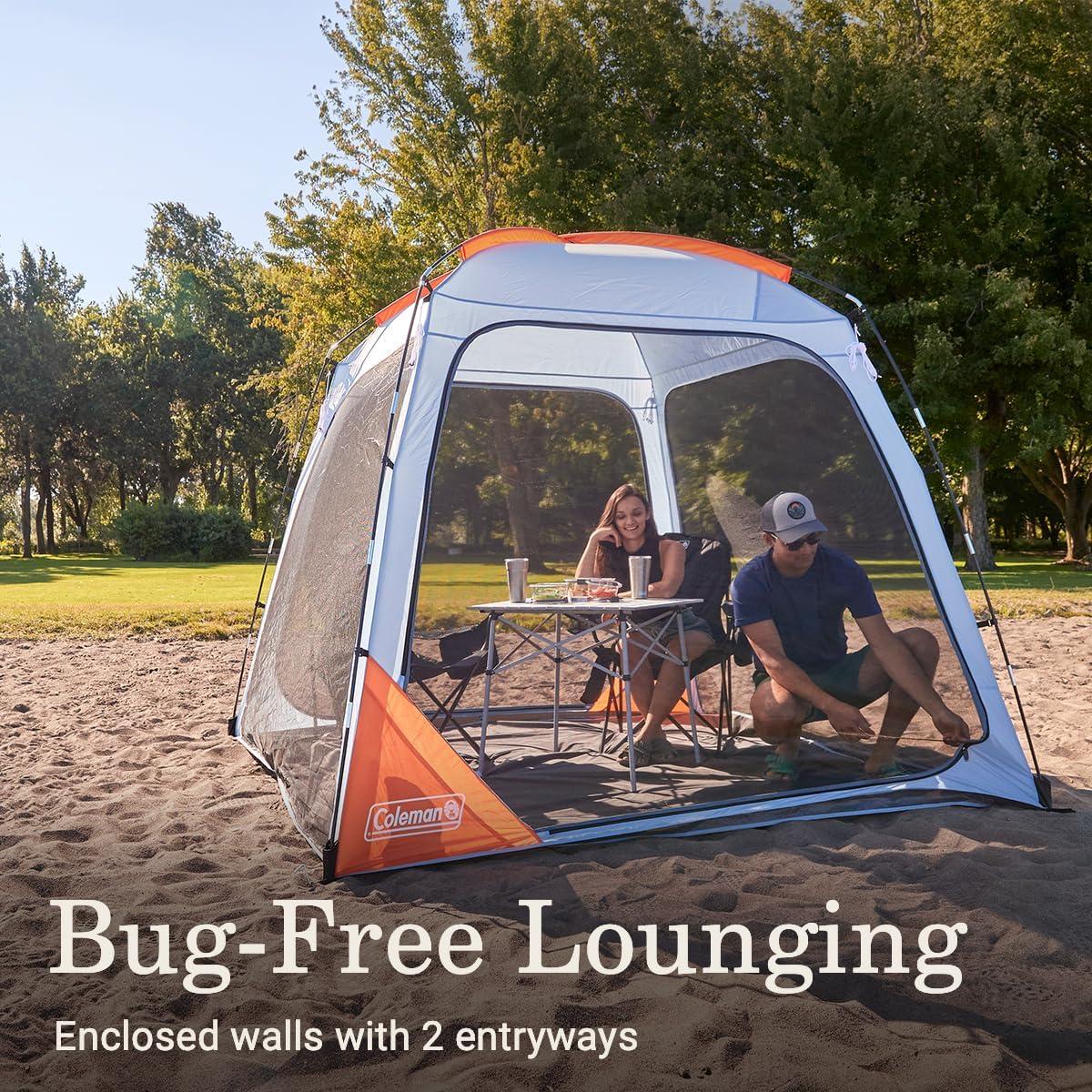 imageColeman Skyshade Screened Shelter with Easy Setup Lightweight Picnic Screen Room for BugFree Lounging Made of PFASFree MaterialsFog