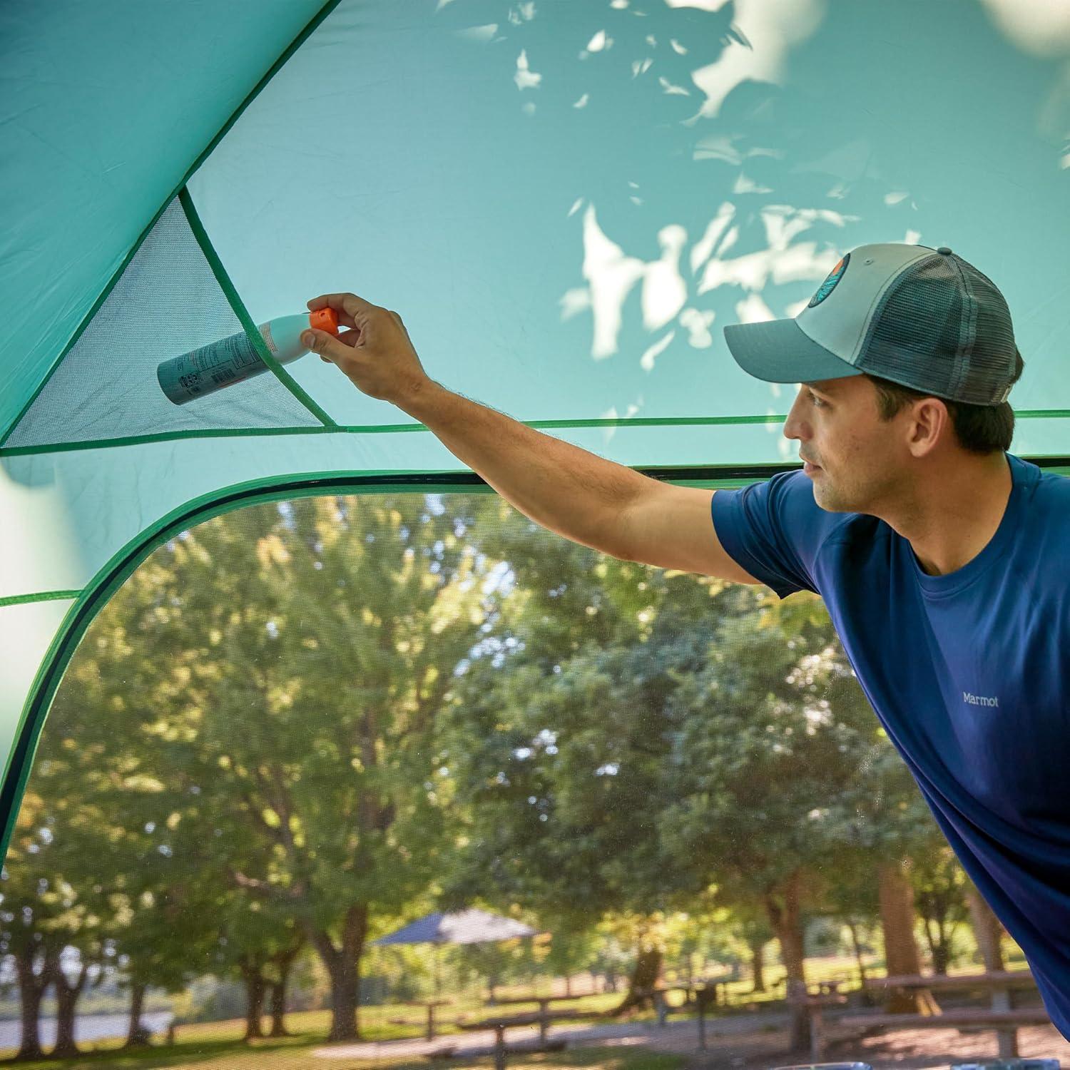 imageColeman Skyshade Screened Shelter with Easy Setup Lightweight Picnic Screen Room for BugFree Lounging Made of PFASFree MaterialsMoss