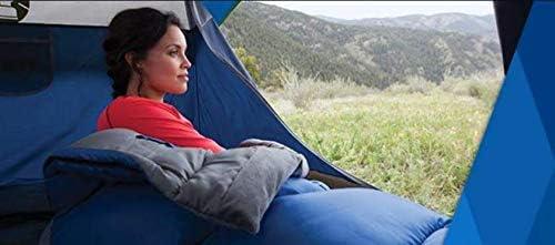 imageColeman Sun Ridge 40F CoolWeather Sleeping Bag Lightweight Adult Sleeping Bag with Soft Trim ampamp Draft Tube Machine WashableContains Pfas