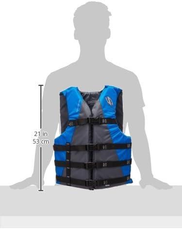 imageStearns Adult Watersport Classic Series Life Vest USCG Approved Life Jacket for Adults Great for Boating Fishing Tubing ampamp Other Water Sports Standard ampamp Oversized Options