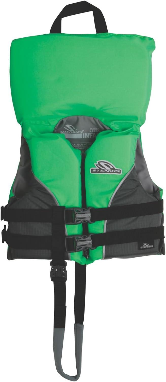 imageStearns Child Life Jacket with HeadsUp Flotation USCG Approved Type II Kids Life Vest for Pool Beach Lake Boating ampamp More Youth PFDUnder 30lbs