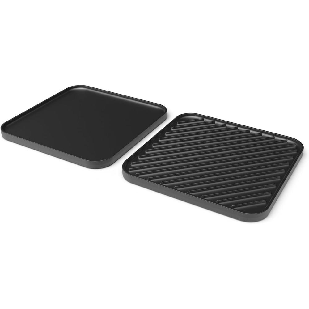 imageColeman Cascade Stove Grill ampamp Griddle Accessories Cast Iron Cooking Grates for Cascade Stoves Carry Case Included