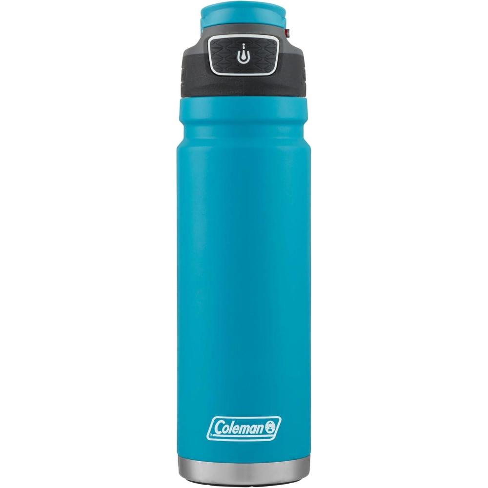 imageColeman FreeFlow AUTOSEAL Stainless Steel Water Bottle 40oz Caribbean SeaCaribbean Sea