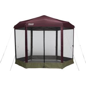 Coleman Back Home Screened Canopy Tent with Instant Setup, Outdoor Gazebo for Bug-Free Lounging, Fits Over Picnic Tables, Ideal for Parties, Events, Tailgates, Dining, & More(Contains PFAS)