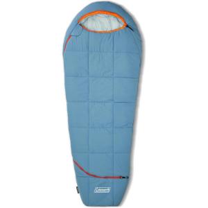 Coleman Big Bay 0/20/40°F Cold-Weather Sleeping Bag, Adult Mummy Sleeping Bag with Headrest, Foot Ventilation, & Storage Sack, Big & Tall Options(PFAS-Free)