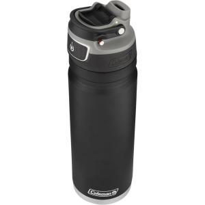 Coleman FreeFlow AUTOSEAL Stainless Steel Water Bottle, 40oz., Caribbean Sea(Black)