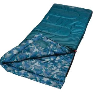 Coleman Kids 45°F Sleeping Bag for Children up to 5ft 5in Tall, Lightweight & Warm Sleep Sack for Indoor/Outdoor Use, Machine Washable(Blue)