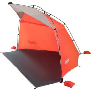 Coleman Skyshade Large Portable Sun Shelter, Easy Setup with Pre-Attached Poles, Canopy Provides Cover from Sand & Sun, Great for Beach, Park, Tailgating, Camping, Backyard & More(Contains Pfas)