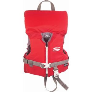 Stearns Infant Life Vest, USCG Approved Type III Life Jacket for Babies & Kids Under 30lbs, Youth PFD for Boat, Beach, Pool, & More(Red)