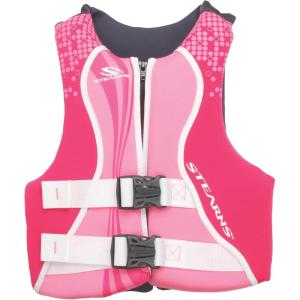 Stearns Kids Hydroprene Life Vest, USCG Approved Type III Life Vest for Kids Weighing 50-90lbs, Great for Pool, Beach, Boat, & More(Pink/Purple)