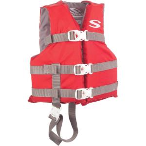 Stearns Kids Life Vest, USCG Approved Type III Life Jacket for Children Under 90lbs, Youth PFD for Boating, Swimming, Watersports, Pool, Beach, & More(Red)