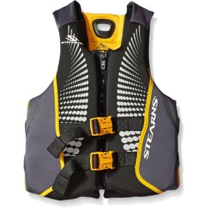 Stearns Men’s V1 Series Hydroprene Life Vest, USCG Approved Type III Life Jacket with Sculpted Back Design & Comfortable Materials, Great for Boats, Swimming, Watersports, & More
