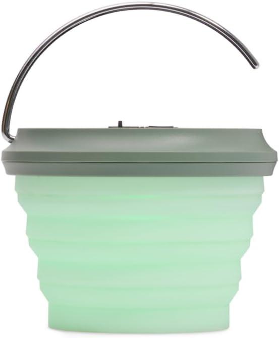 imageColeman 200 Lumens Rechargeable Solar Camping Lantern Collapsible Lightweight ampamp Water Resistant with Multicolored Lights