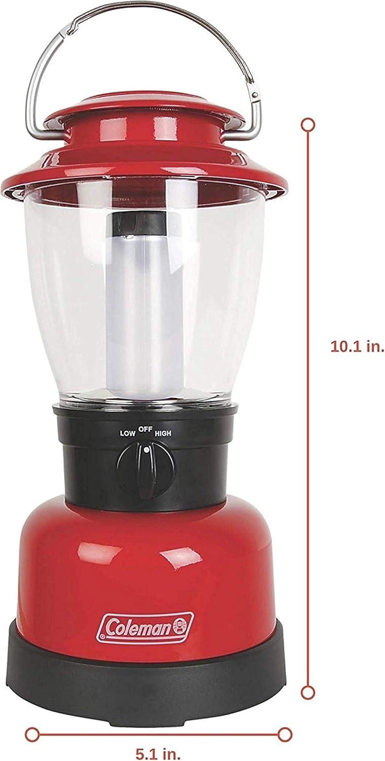 imageColeman 700L LED Lantern with 4D Battery Water ampamp ImpactResistant Lantern with Carry Handle Lifetime LED Lights Never Need ReplacingOne Size