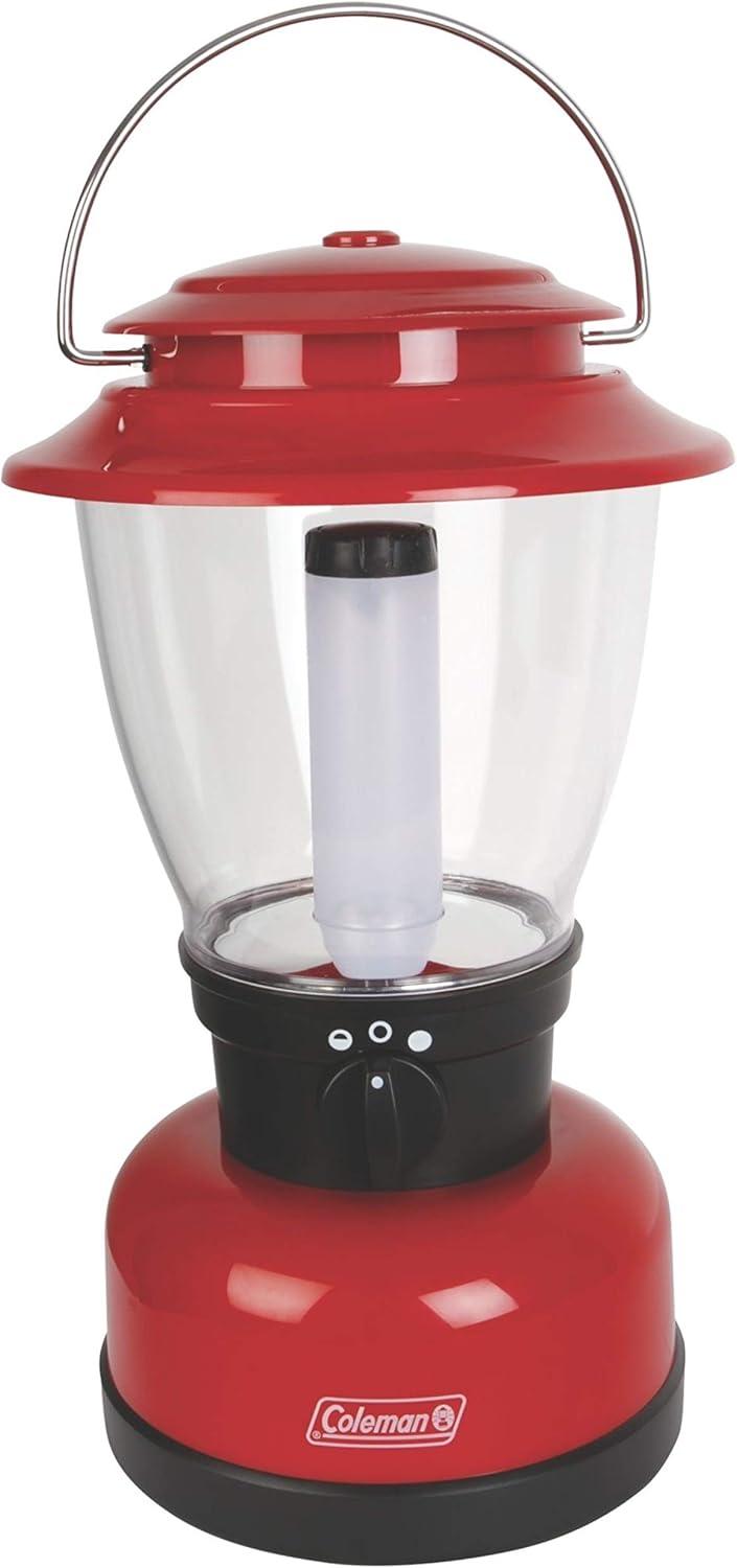 imageColeman 700L LED Lantern with 4D Battery Water ampamp ImpactResistant Lantern with Carry Handle Lifetime LED Lights Never Need ReplacingOne Size
