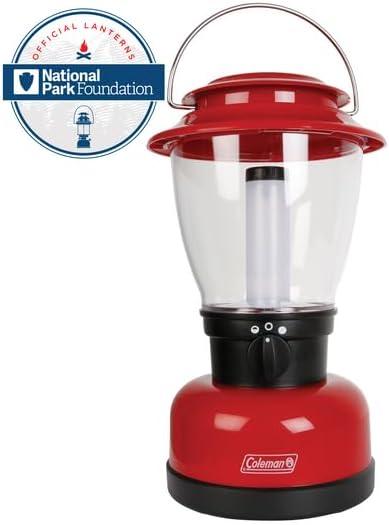 imageColeman 700L LED Lantern with 4D Battery Water ampamp ImpactResistant Lantern with Carry Handle Lifetime LED Lights Never Need ReplacingOne Size