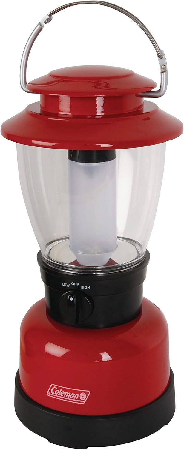 imageColeman 700L LED Lantern with 4D Battery Water ampamp ImpactResistant Lantern with Carry Handle Lifetime LED Lights Never Need ReplacingOne Size