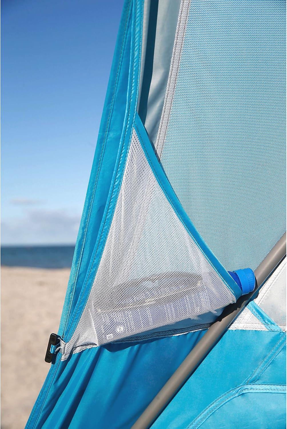 imageColeman Backpack Sun Shelter Portable 7x7ft Canopy Tent with Easy Setup Lightweight Shade Tent for Beach Park Sidelines ampamp More Backpack Carry BagContains Pfas