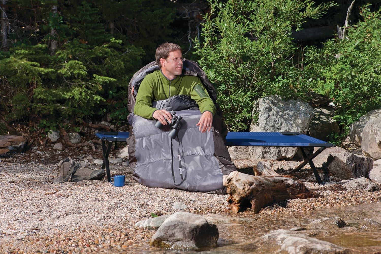 imageColeman Big Basin 15F Big ampamp Tall Sleeping Bag Cold Weather Sleeping Bag with SnagFree Zipper ampamp Better Heat Retention Machine WashablePfasfree