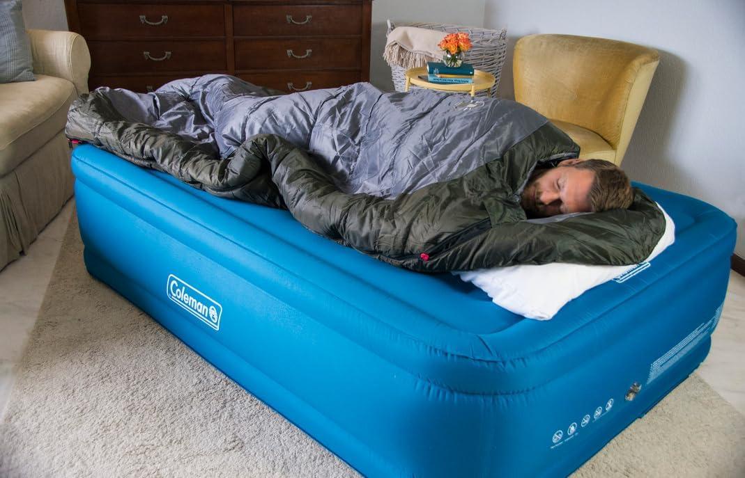 imageColeman Big Basin 15F Big ampamp Tall Sleeping Bag Cold Weather Sleeping Bag with SnagFree Zipper ampamp Better Heat Retention Machine WashablePfasfree