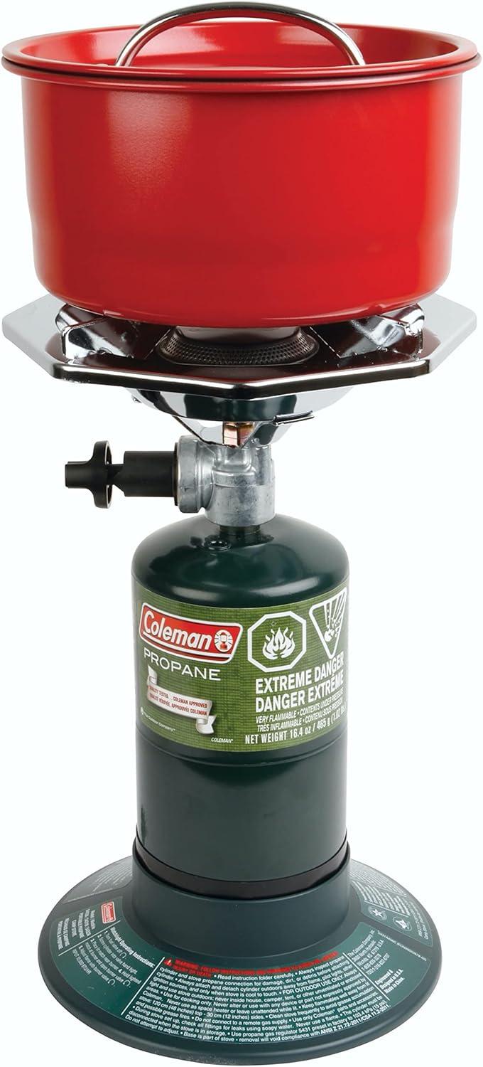 imageColeman BottleTop Propane Stove with Adjustable Burner Portable CampingBackpacking Cooker with 7650 BTUs of Power for Camping Tailgating Grilling ampamp More