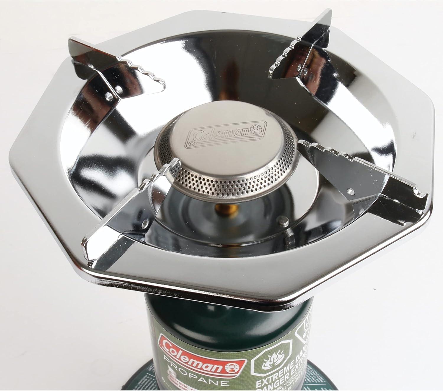 imageColeman BottleTop Propane Stove with Adjustable Burner Portable CampingBackpacking Cooker with 7650 BTUs of Power for Camping Tailgating Grilling ampamp More