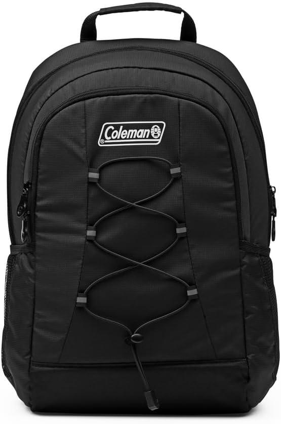 imageColeman Chiller Insulated Backpack Cooler Leakproof 28Can Backpack Cooler with 12 Hour Ice Retention Made with Recycled Materials Great for Beach Camping Hiking Tailgates Groceries ampamp MoreBlack