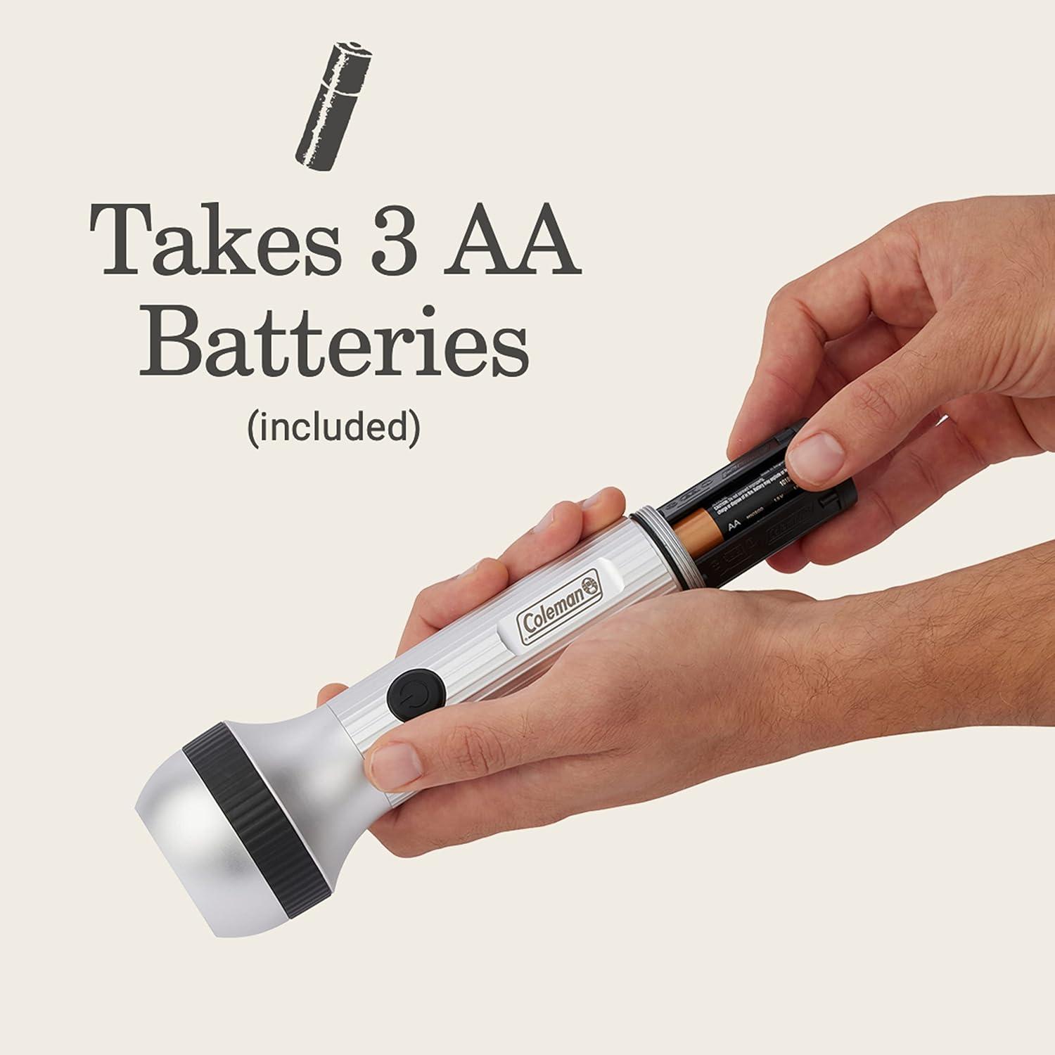 imageColeman Classic LED Flashlight Durable ampamp Lightweight Flashlight with Carry Handle Shines up to 650 Lumens Battery Operated Flashlight for Camping Emergencies ampamp Home Usage650l