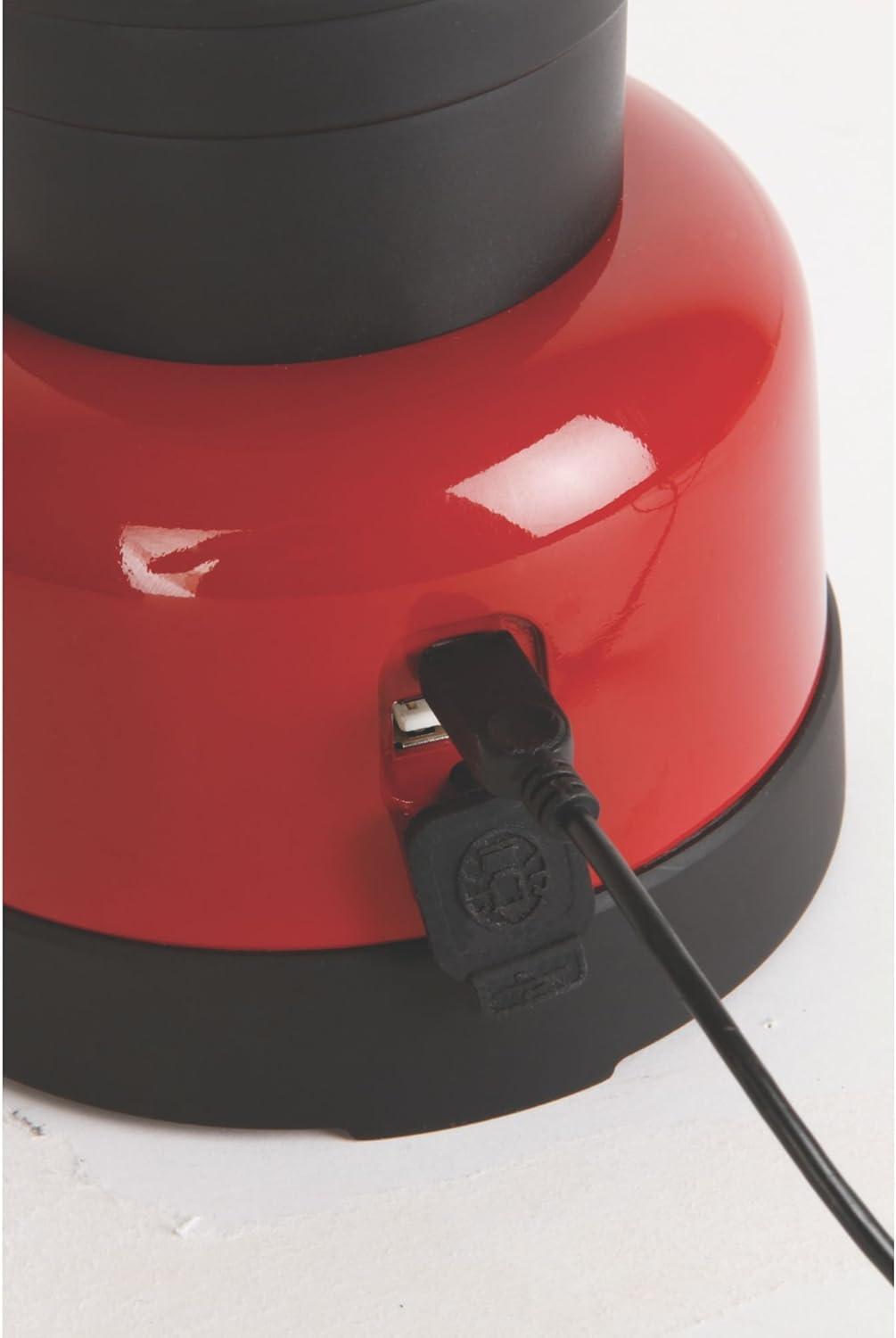 imageColeman Classic Rechargeable 400 Lumens LED Lantern WaterResistant Lantern with USB Charging Port ampamp Carry Handle Great for Camping Power Outage Emergencies ampamp Home UseLed Lantern