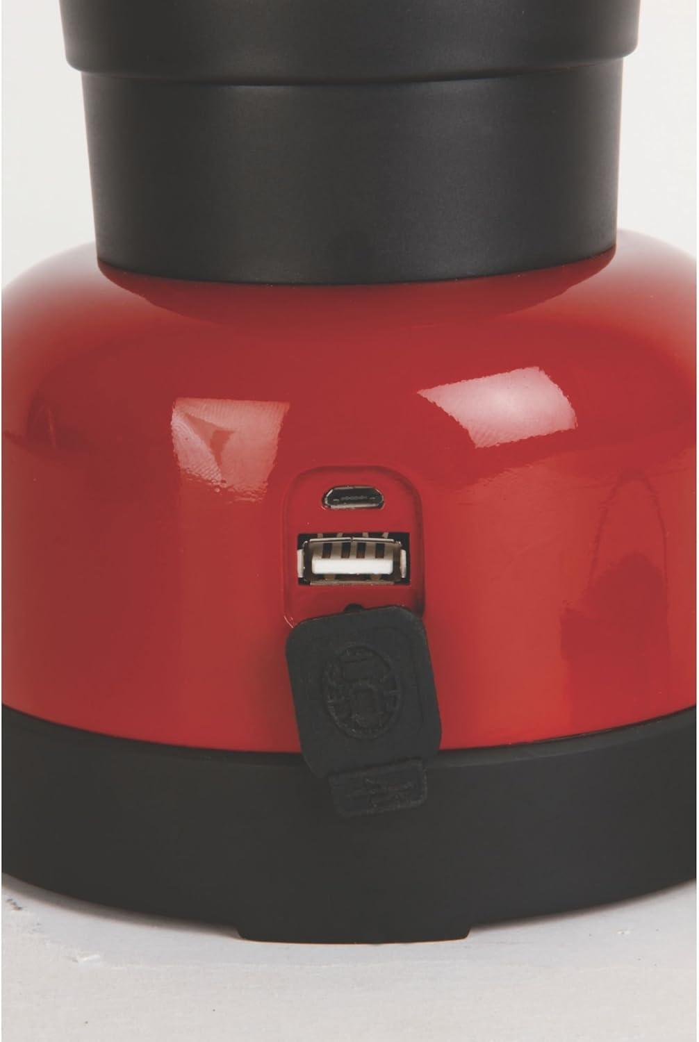imageColeman Classic Rechargeable 400 Lumens LED Lantern WaterResistant Lantern with USB Charging Port ampamp Carry Handle Great for Camping Power Outage Emergencies ampamp Home UseLed Lantern