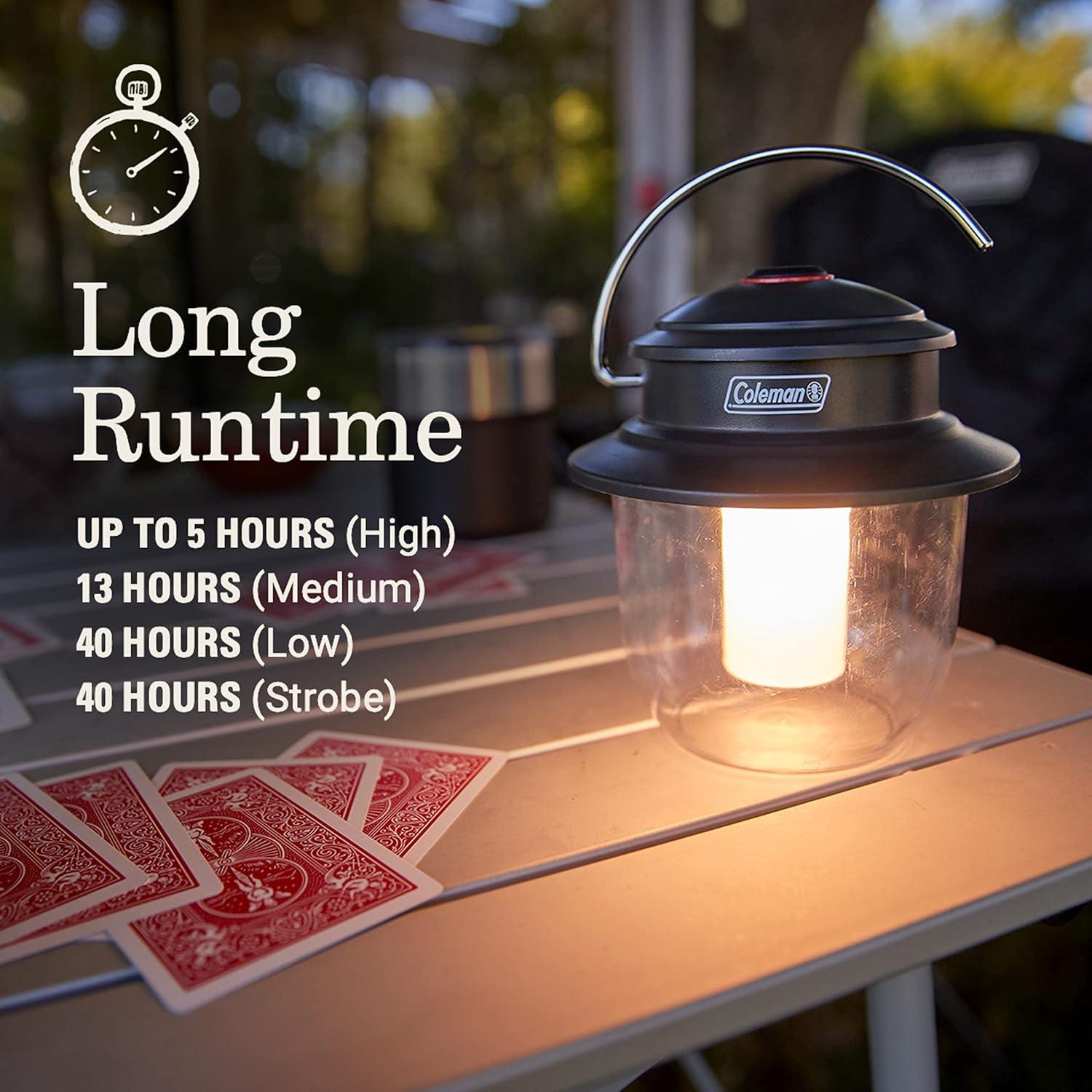imageColeman Classic Rechargeable 800L LED Lantern Impact ampamp WaterResistant Lantern with Carabiner Handle ampamp Charging Ports Great for Camping Power Outage Emergencies ampamp More400l