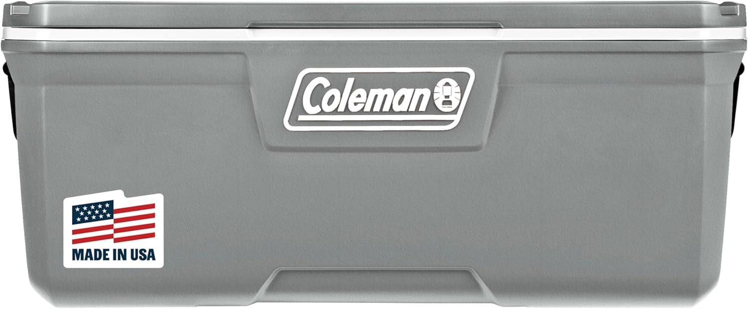 imageColeman Classic Series Insulated Portable Cooler LeakResistant Outdoor Hard Cooler Keeps Ice up to 5 Days 5270120150 QuartRock Grey