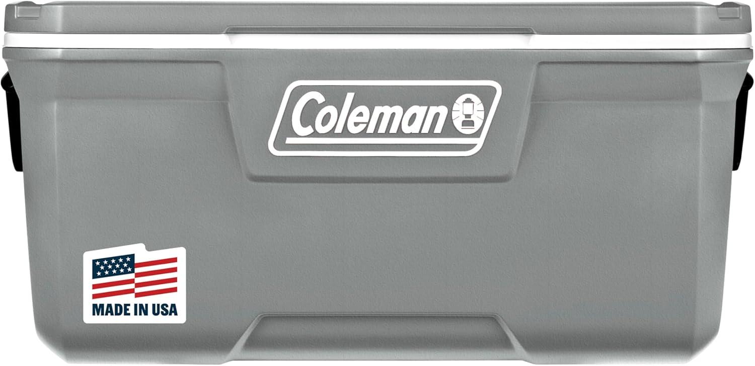imageColeman Classic Series Insulated Portable Cooler LeakResistant Outdoor Hard Cooler Keeps Ice up to 5 Days 5270120150 QuartRock Grey