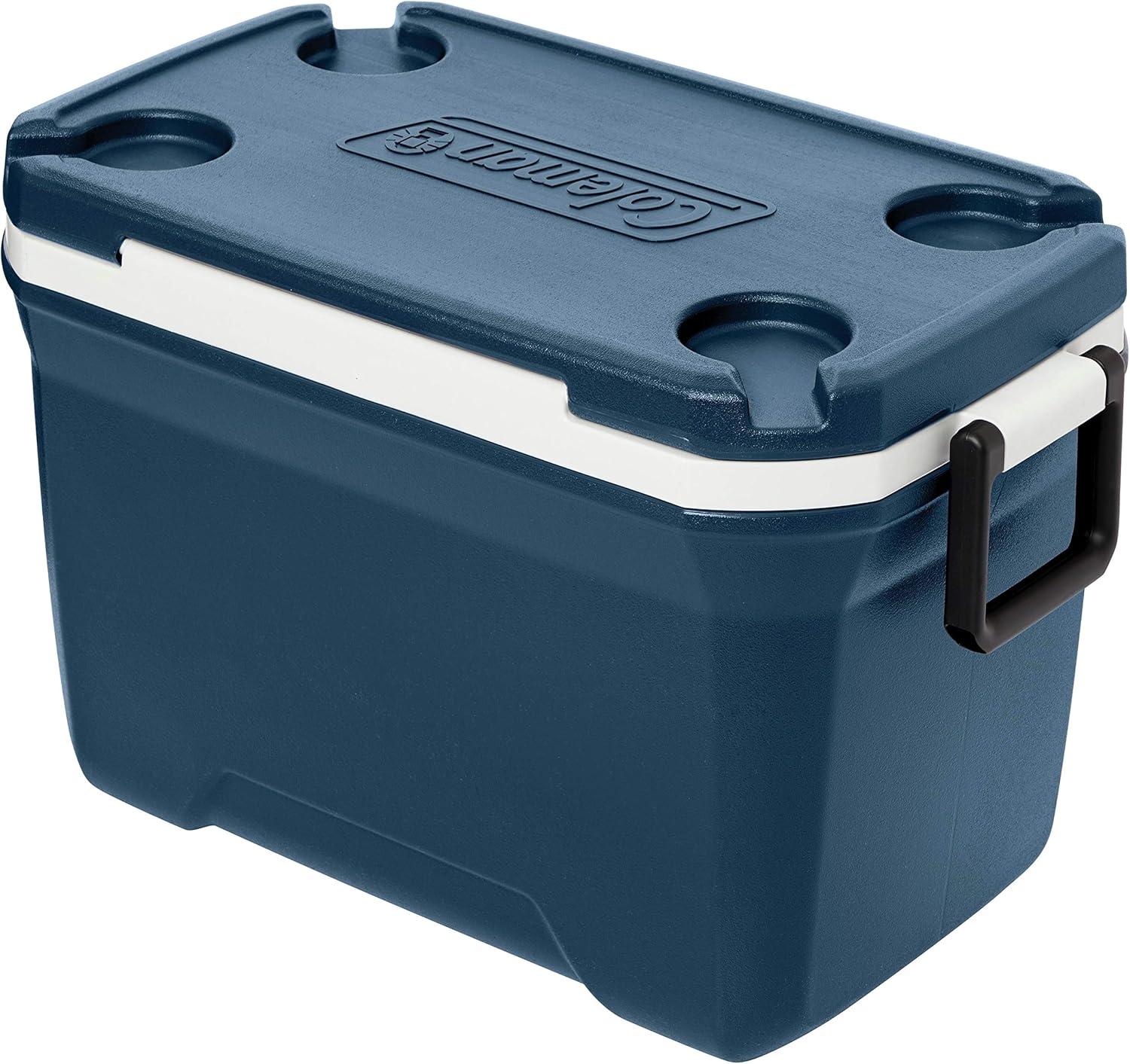 imageColeman Classic Series Insulated Portable Cooler LeakResistant Outdoor Hard Cooler Keeps Ice up to 5 Days 5270120150 QuartSpace Blue