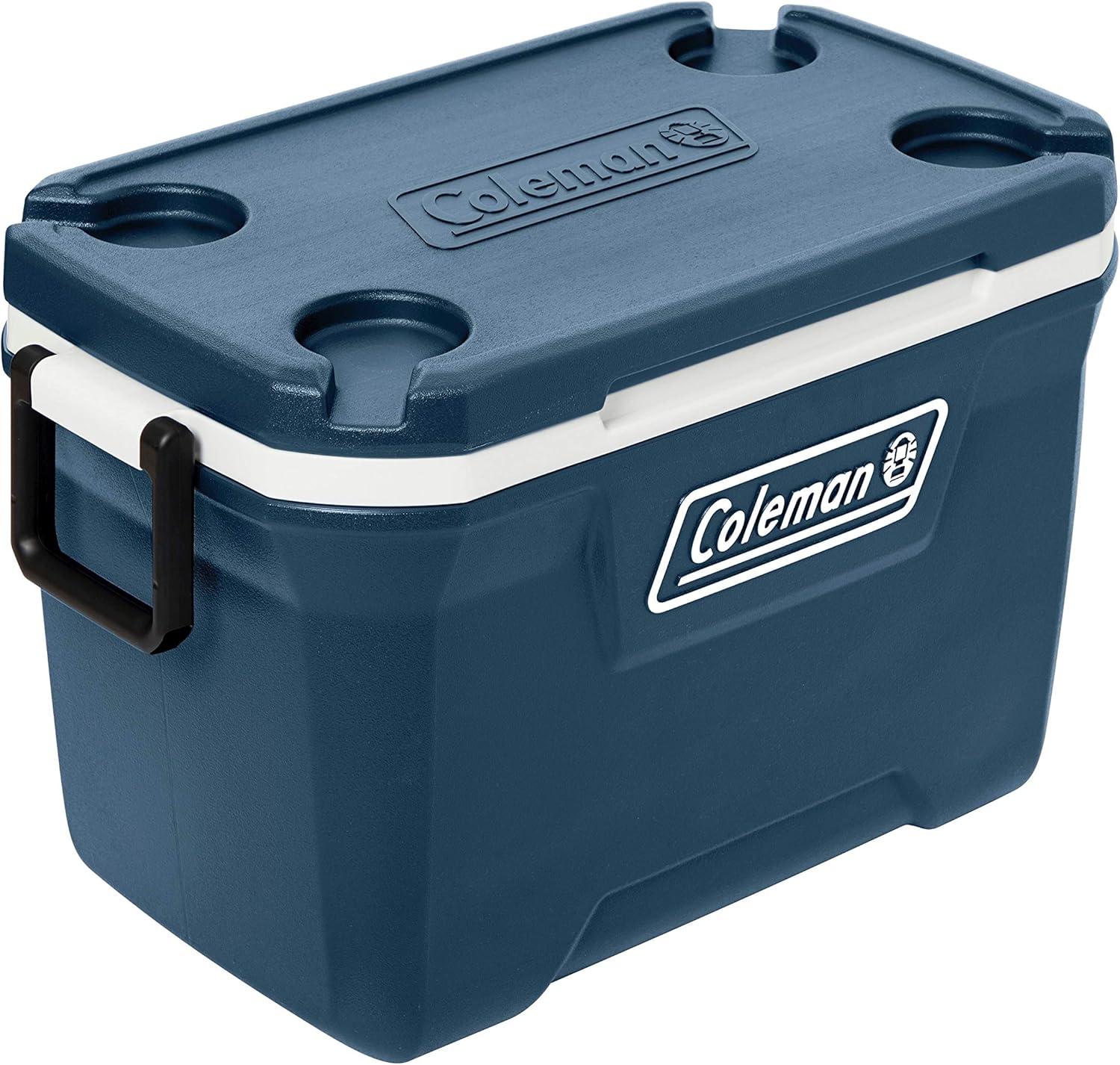 imageColeman Classic Series Insulated Portable Cooler LeakResistant Outdoor Hard Cooler Keeps Ice up to 5 Days 5270120150 QuartSpace Blue
