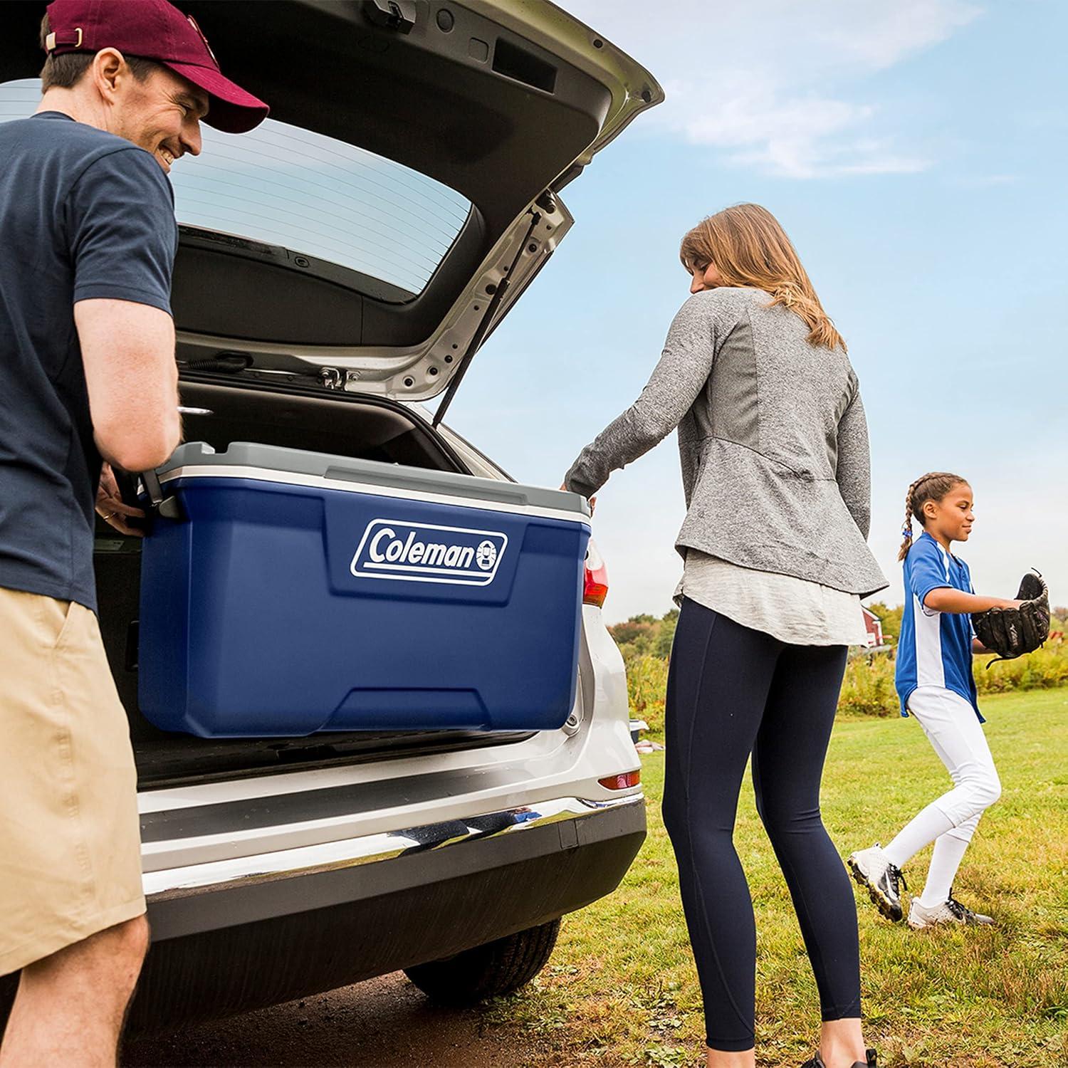 imageColeman Classic Series Insulated Portable Cooler LeakResistant Outdoor Hard Cooler Keeps Ice up to 5 Days 5270120150 QuartTwilight