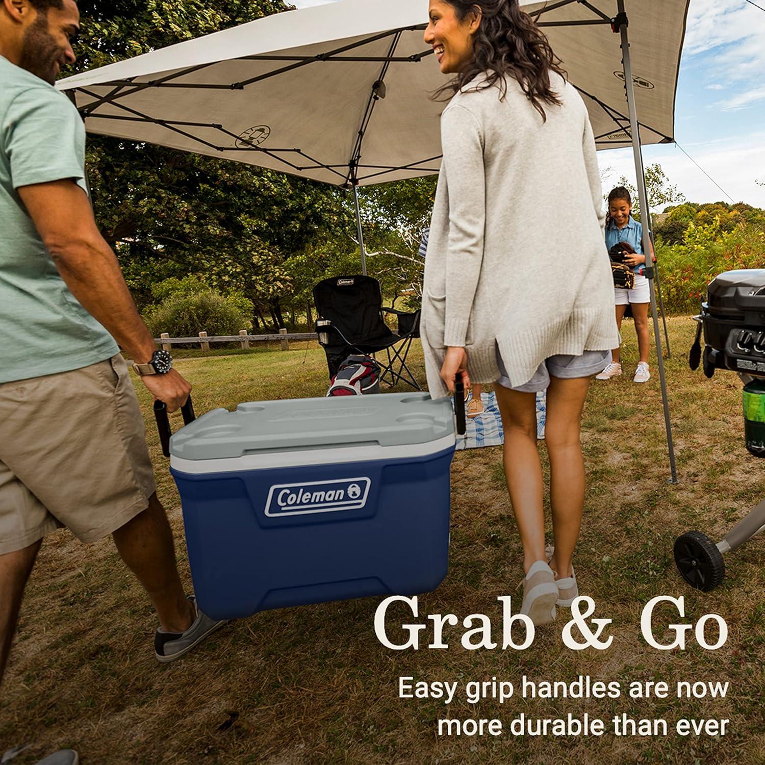 imageColeman Classic Series Insulated Portable Cooler LeakResistant Outdoor Hard Cooler Keeps Ice up to 5 Days 5270120150 QuartTwilight