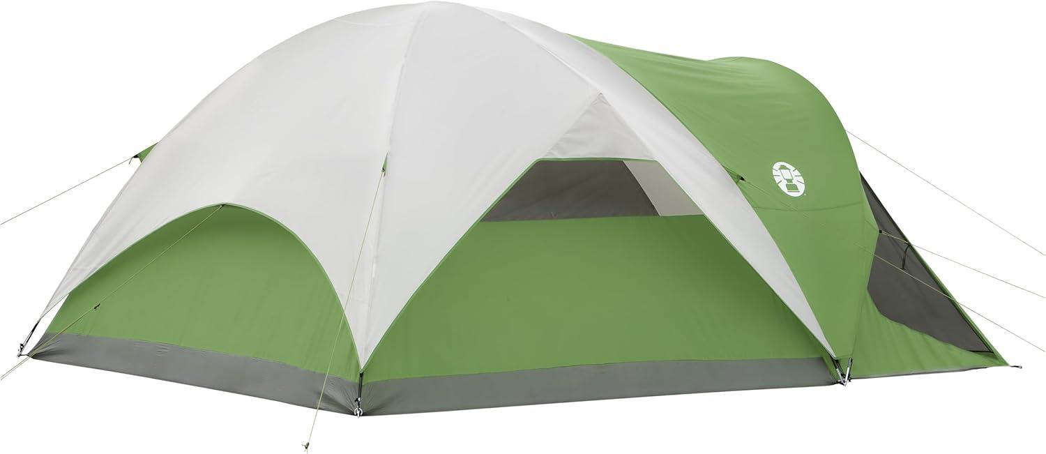 imageColeman Evanston Tent with Screen Room 68 Person Weatherproof Tent Sets Up in 15 Mins Included Rainfly ampamp Carry Bag Made of PFASFree Materials6person
