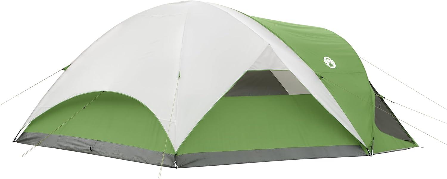 imageColeman Evanston Tent with Screen Room 68 Person Weatherproof Tent Sets Up in 15 Mins Included Rainfly ampamp Carry Bag Made of PFASFree Materials8person