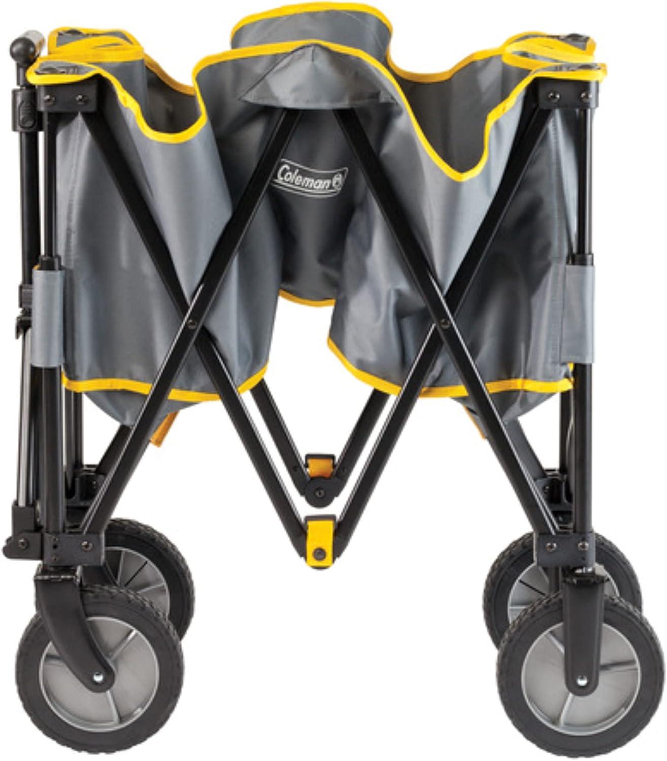 imageColeman Portable Folding Utility Wagon with 5 Cubic Feet of Space ampamp Reinforced Bottom Great for Camping Groceries Home Projects or Going to the Park ampamp Beach Supports up to 150lbsCamp Wagon