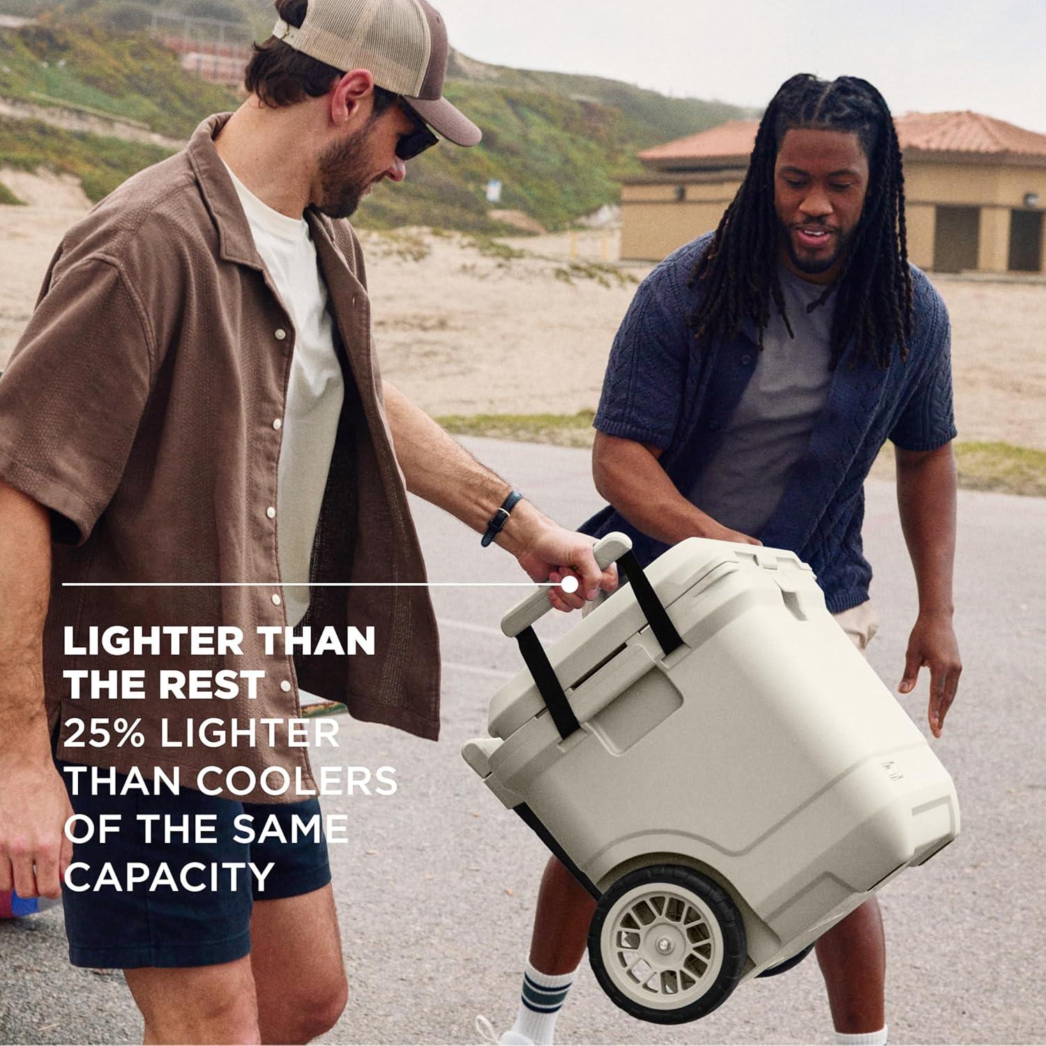 imageColeman Pro HeavyDuty 25qt UltraLight Premium Hard Cooler ExtraThick Insulation Keeps Ice up to 3 Days 36Can CapacityDesert Sand